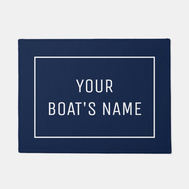Personalised Boat Name Dock Mat (Front)