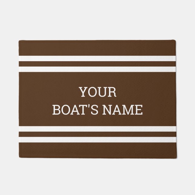Personalised Boat Name Dock Mat (Front)