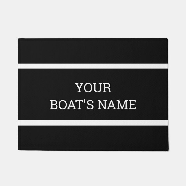 Personalised Boat Name Dock Mat (Front)