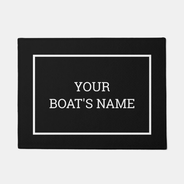 Personalised Boat Name Dock Mat (Front)
