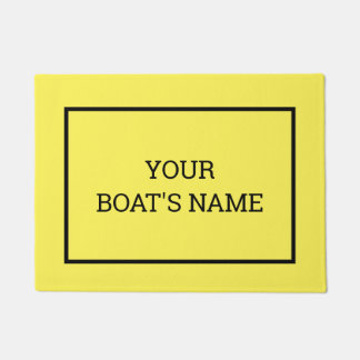 Personalised Boat Name Dock Mat