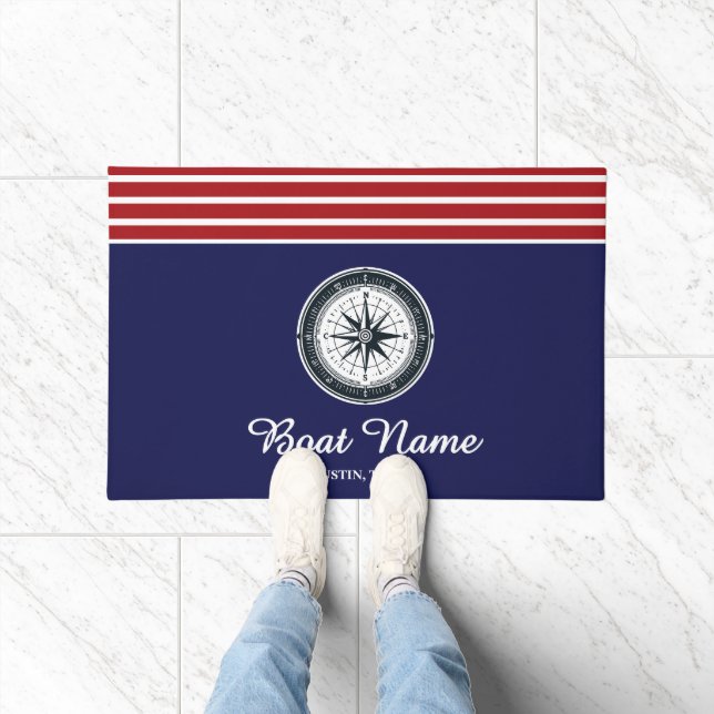 Personalised Boat Name Doormat (Indoor)