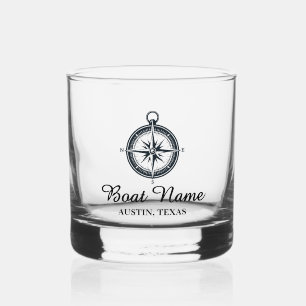 Personalised Boat Name Whiskey Glass