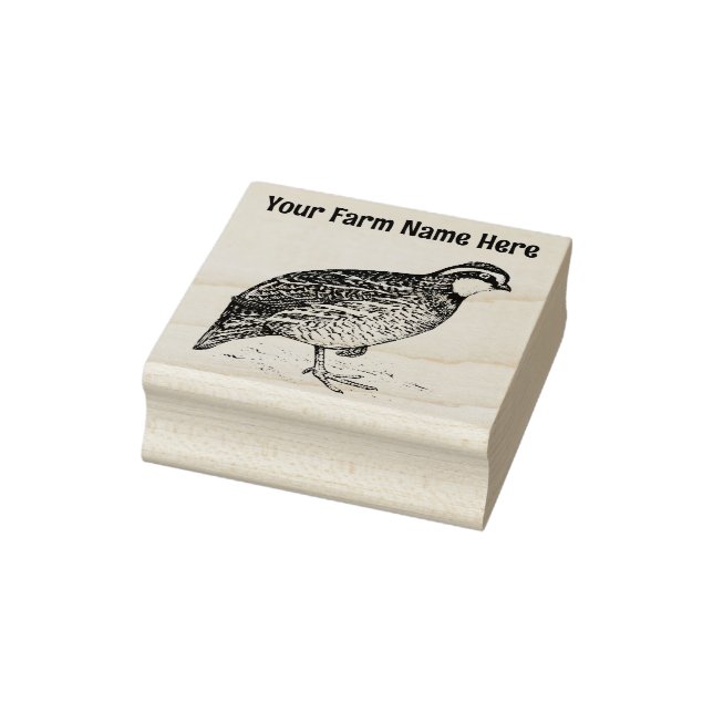 Personalised Bobwhite Quail Farm Stamp (Stamp)