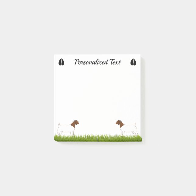 Personalised Boer Goat Farm Post-it Notes (Front)