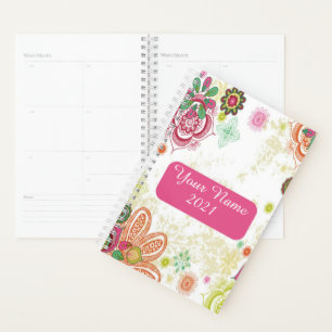 Personalised Bohemian floral Planner