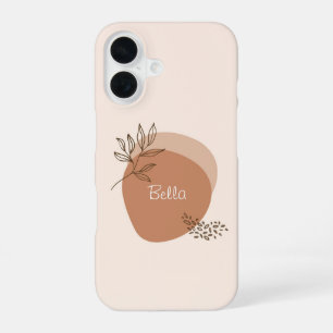Personalised Boho Beige iPhone Case