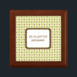 Personalised Boho Chic Keepsake Box<br><div class="desc">artwork by Shery K Designs and Babystar Designs
design by M. Hamilton</div>
