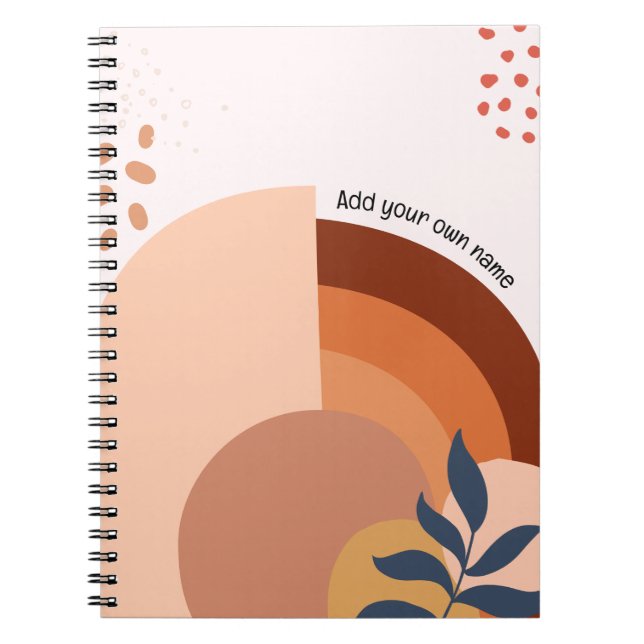 PERSONALISED Boho Chic Notebook (Front)