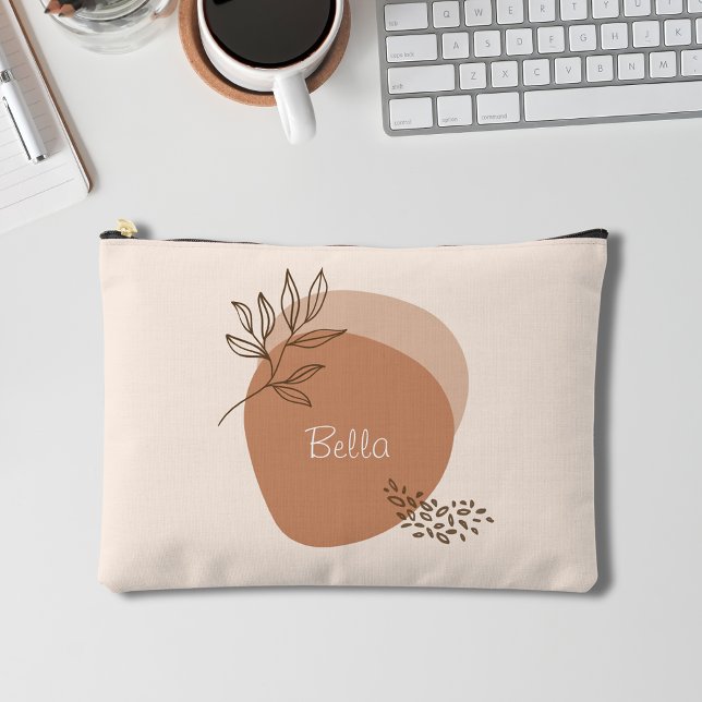 Personalised boho Clutch  Accessory Pouch (Personalised boho Clutch bag with zip)