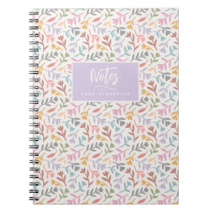 Personalised Boho Floral Custom Notebook