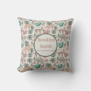 Personalised Boho Jungle Safari Cushion