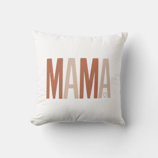 Personalised Boho MAMA Earth Tone Mother's Day Cushion