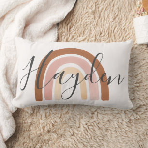 Personalised Boho Rainbow Name Pillow