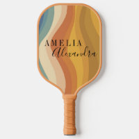 Personalised Boho Retro Script Abstract Wavy Lines