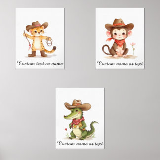 Personalised Boho Safari Cowboy Nursery Kids