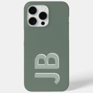 Personalised Bold Initial Monogram iPhone 15 Pro Max Case