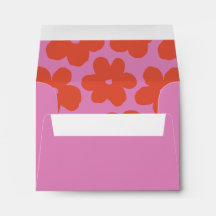Personalised Bold Retro Pink and Orange Floral