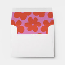 Personalised Bold Retro Pink and Orange Floral