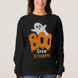 Personalised Boo Crew Halloween Party Sweatshirt