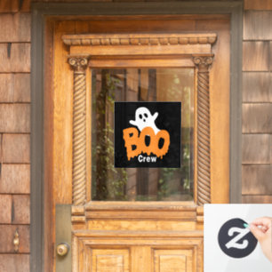 Personalised Boo Crew Halloween Window Cling