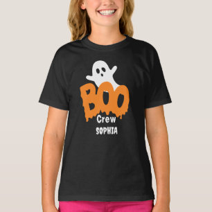Personalised Boo Crew Kids Halloween  T-Shirt