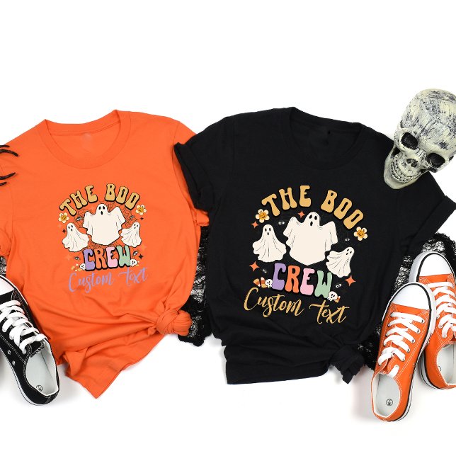 Personalised Boo Crew Matching Halloween Friend T-Shirt (Creator Uploaded)