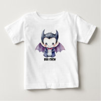 Personalised "Boo Crew" T-Shirt with Cute Dracula