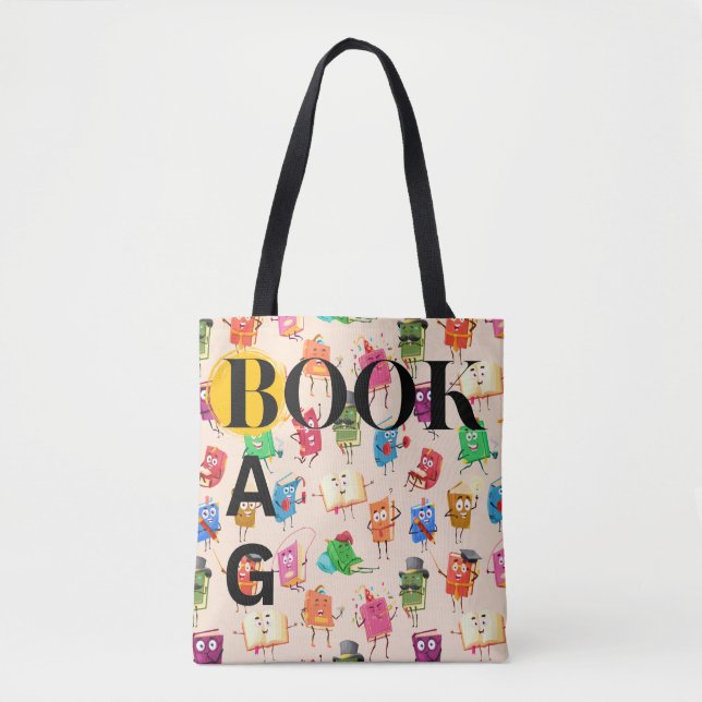 Personalised Book Bag Tote (Front)