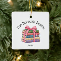 Personalised Book Club Ornament | Custom Club Name