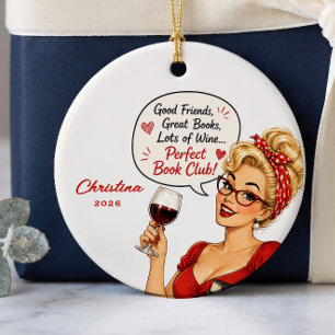 Personalised Book Club Ornament Gift