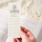 Personalised Book Club Reading Log