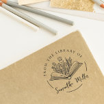 Personalised Book From The Library Of | Book Lover Rubber Stamp<br><div class="desc">Personalised book from the library of book lover rubber stamp.</div>