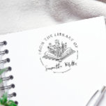 Personalised Book From The Library Of | Book Lover Self-inking Stamp<br><div class="desc">Personalised book from the library of book lover self-inking stamp.</div>