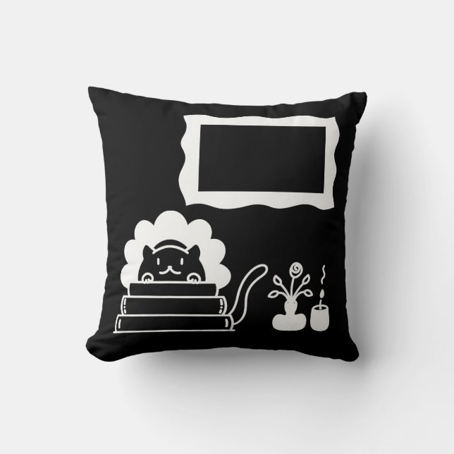 Personalised Book Titles and Picture Frame Cushion (Front)