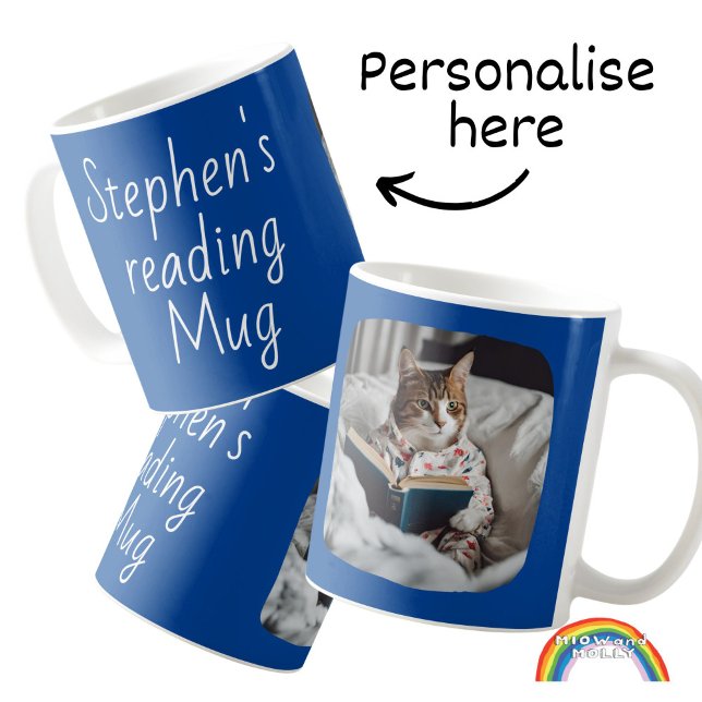Personalised booklovers book lover gift bookish coffee mug (Creator Uploaded)