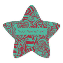 Personalised Bookplate Abstract Boho