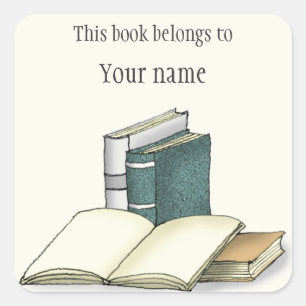 Personalised Bookplate Sticker