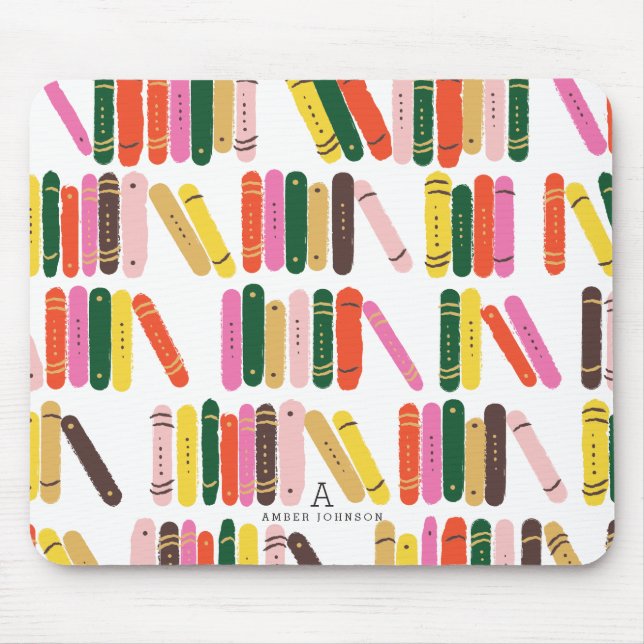 Personalised Bookworm Mouse Pad (Front)