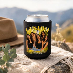 Personalised bootleg 90s Retro Girlfriend Vintage Can Cooler