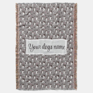 Personalised Border Collie Pattern Blanket