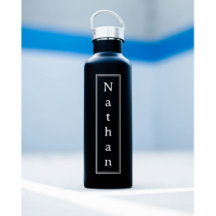 Personalised Bordered Name - Insulated Bottles