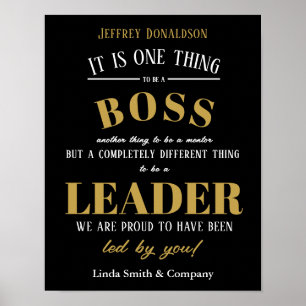 Personalised Boss Day thank you gift office decor