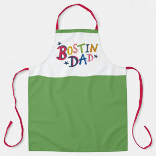 Personalised Bostin Dad Black Country Apron