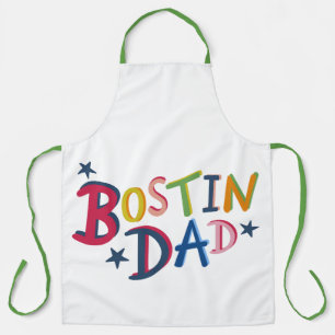 Personalised Bostin Dad Black Country Apron