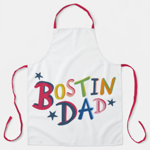 Personalised Bostin Dad Black Country Apron