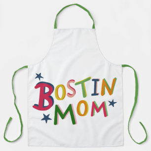 Personalised Bostin Mum Black Country Apron