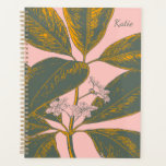 Personalised Botanical Blush Gold Undated Organise Planner<br><div class="desc">Stay inspired and organised with this beautifully designed undated planner featuring an elegant botanical print in blush pink and gold. The flexible layout allows you to start planning anytime, making it perfect for students, professionals, and creatives who need a stylish yet functional tool for goal setting and productivity. A thoughtful...</div>