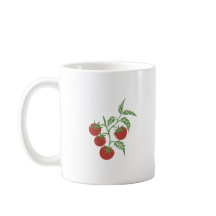 Personalised Botanical Tomato Branch Name Dark Red