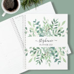 Personalised Botanical Watercolor 2023 Planner<br><div class="desc">This stylish botanical 2023 Planner is decorated with watercolor eucalyptus greenery. Easily customisable with the year, your name, or monogram. Use the Design Tool to change the text size, style, or colour. As we create our artwork you won't find this exact image from other designers. Original Watercolor © Michele Davies....</div>